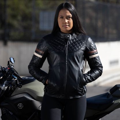 Womens Cruiser Hunk Leather Jacket - Image 4
