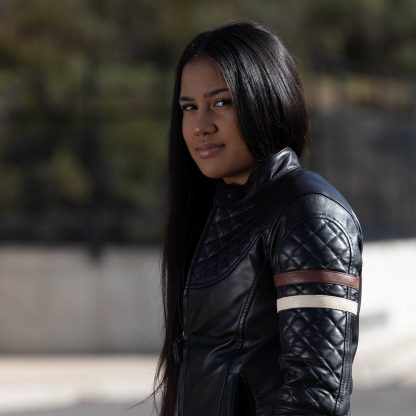 Womens Cruiser Hunk Leather Jacket - Image 6