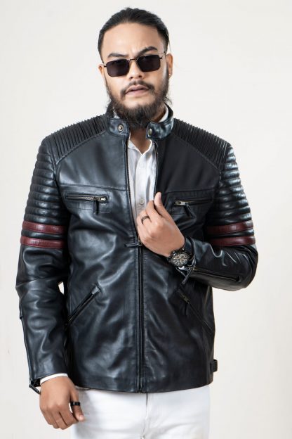 Mens Yeti Classic Leather Jacket - Image 5