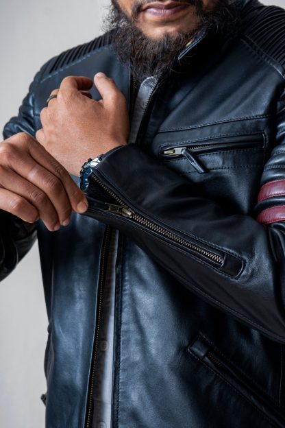 Mens Yeti Classic Leather Jacket - Image 8