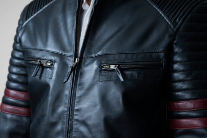 Mens Yeti Classic Leather Jacket - Image 9