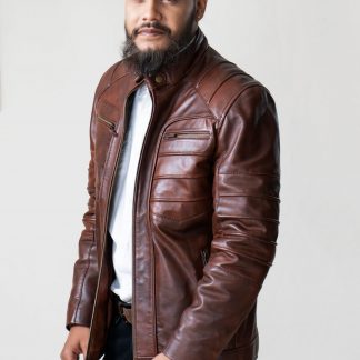 Mens Cruiser Hunk Leather Jacket