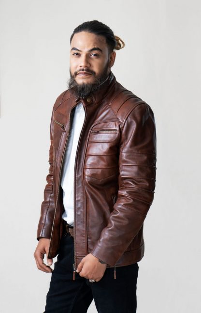 Mens Cruiser Hunk Leather Jacket