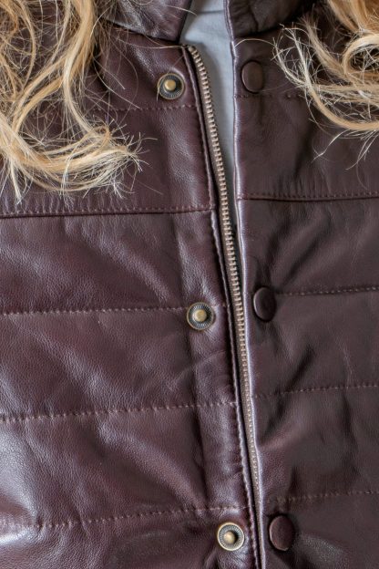 Mens Sleeveless Leather Jacket - Image 9