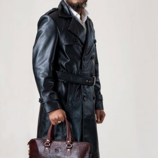 Leather Laptop Bag Light Brown
