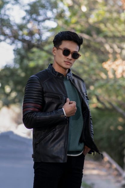 Mens Yeti Classic Leather Jacket - Image 2