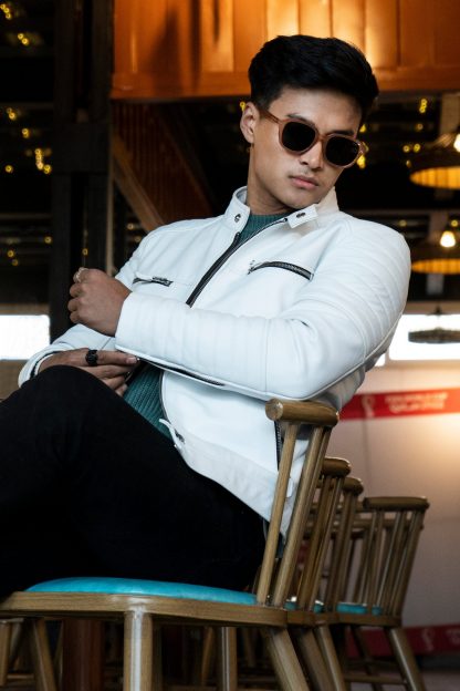 Leather White Premium Jacket - Image 2