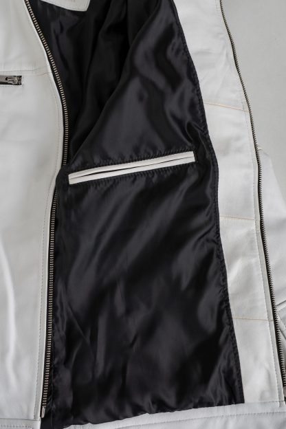 Leather White Premium Jacket - Image 7