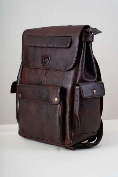Leather 2-Side Bag Pack Brown - Image 2