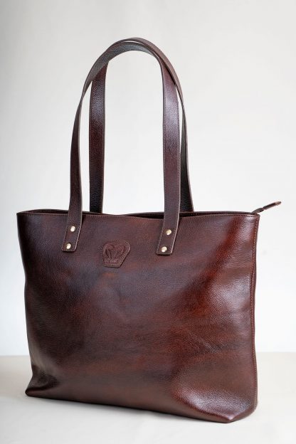 Women Leather Tote Bag Big - Image 2