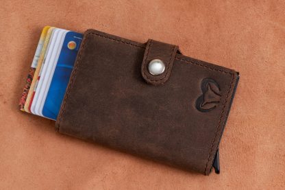 Flip Leather Card Holder