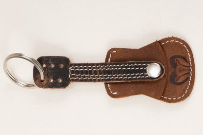 Leather Guitar Keyring