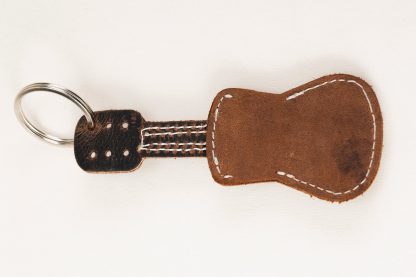 Leather Guitar Keyring - Image 2