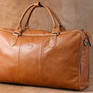 Leather Travel Duffle Bag