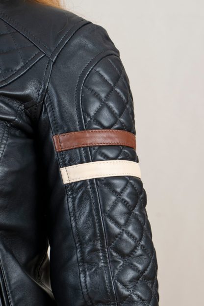 Womens Cruiser Hunk Leather Jacket - Image 9